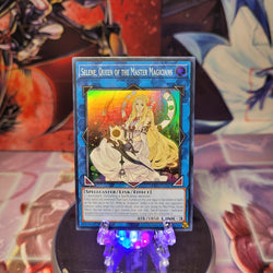 A Super Rare "Selene, Queen of the Master Magicians" card from the Yugioh Set: Rarity Collection 1 (RA01).