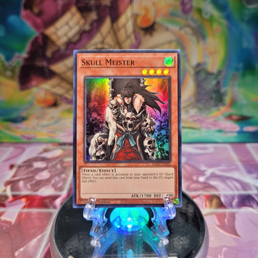 A Super Rare "Skull Meister" card from the Yugioh Set: Rarity Collection 2 (RA02).