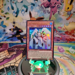 An Ultra Rare "Sky Striker Mecha - Adil Saber" card from the Yugioh Legendary Modern Decks (L26D).