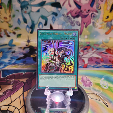 An Ultra Rare "Sky Striker Mobilize - Engage!" card from the Yugioh Set: Magnificent Monsters (MAMO).