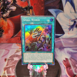 A Super Rare "Small World" card from the Yugioh Set: Rarity Collection 1 (RA01).