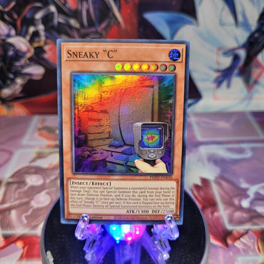 A Super Rare "Sneaky "C"" card from the Yugioh Set: Photon Hypernova.