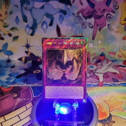 A Platinum Secret Rare "Songs of the Dominators" card from the Yugioh Set: Rarity Collection 5 (RA05).