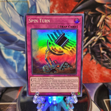  A Super Rare "Spin Turn" card from the Yugioh Set: The Infinity Chasers.