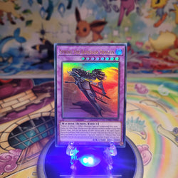 An Ultra Rare "Sprind the Irondash Dragon" card from the Yugioh Structure Deck: The Fallen & The Virtuous (CH01).