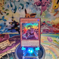 An Ultra Rare "Stare of the Snake Hair" card from the Yugioh Set: Maze of Muertos (MZMU).