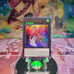 An Ultra Rare "Starring Knight" card from the Yugioh Set: 25th Anniversary Tin: Dueling Mirrors.