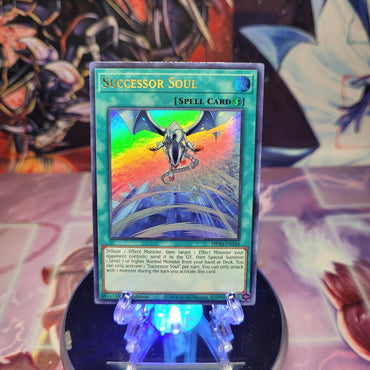 An Ultra Rare "Successor Soul" card from the Yugioh 2020 Tin of Lost Memories.