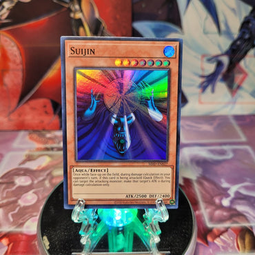 A Super Rare "Suijin" card from the Yugioh Set: Metal Raiders 25th Anniversary Edition (MRD).