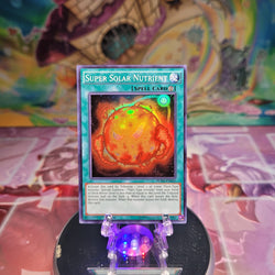 A Super Rare "Super Solar Nutrient" card from the Yugioh Set: Fusion Enforcers.