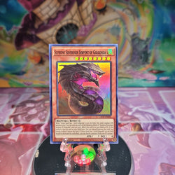 A Super Rare "Supreme Sovereign Serpent of Golgonda" card from the Yugioh Set: Lightning Overdrive.