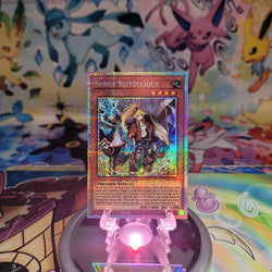 A Starlight Rare “Surge Blitzclique” card from the Yugioh Set: Chaos Origins (CORI).
