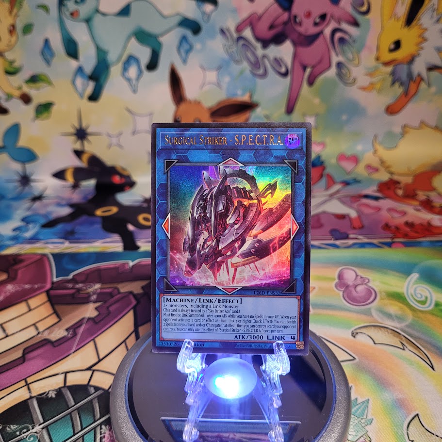 An Ultra Rare "Surgical Striker - S.P.E.C.T.R.A" card from the Yugioh Legendary Modern Decks (L26D).