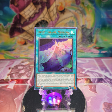 An Ultra Rare "Sweet Dreams, Nemleria" card from the Yugioh Set: 25th Anniversary Tin: Dueling Mirrors.