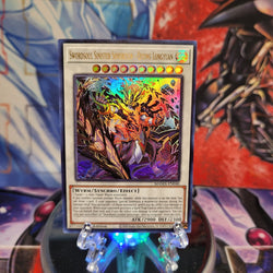 An Ultra Rare "Swordsoul Sinister Sovereign - Qixing Longyuan" card from the Yugioh Set: Magnificent Mavens.