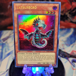 An Ultra Rare "Tatsunecro" card from the Yugioh Set: Ghosts From the Past: The 2nd Haunting (GFP2).