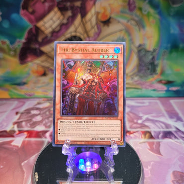 An Ultra Rare "The Bystial Aluber" card from the Yugioh Set: 25th Anniversary Tin: Dueling Mirrors.