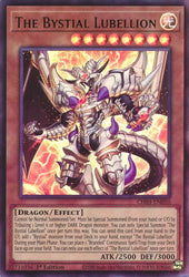 An Ultra Rare "The Bystial Lubellion" card from the Yugioh Structure Deck: The Fallen & The Virtuous (CH01).