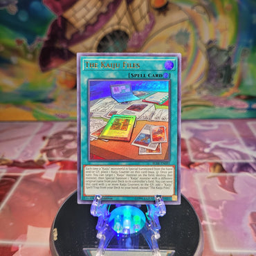 An Ultra Rare "The Kaiju Files" card from the Yugioh Set: Battles of Legend: Relentless Revenge (BLRR).