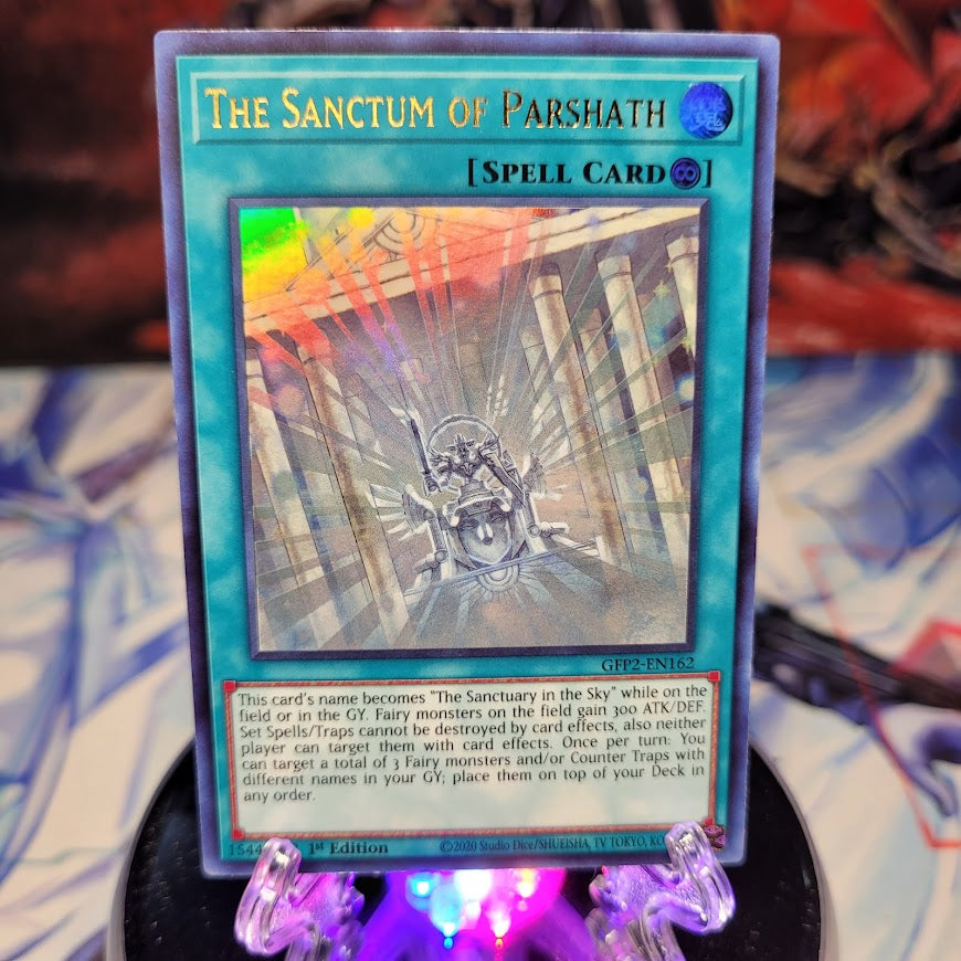 An Ultra Rare "The Sanctum of Parshath" card from the Yugioh Set: Ghosts From the Past: The 2nd Haunting (GFP2).