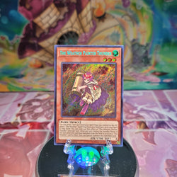 A Secret Rare "The Weather Painter Thunder" card from the Yugioh Set: Spirit Warriors.