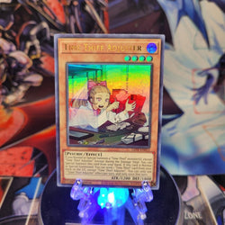 An Ultra Rare "Time Thief Adjuster" card from the Yugioh Set: Ghosts From the Past.