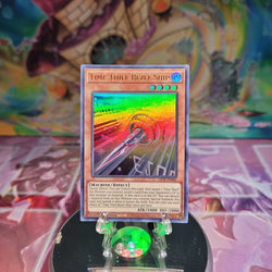 An Ultra Rare "Time Thief Bezel Ship" card from the Yugioh Set: Ghosts From the Past.