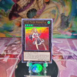 An Ultra Rare "Time Thief Perpetua" card from the Yugioh Set: Ghosts From the Past.