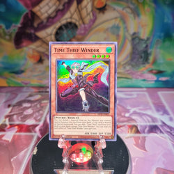 A Super Rare "Time Thief Winder" card from the Yugioh 2020 Tin of Lost Memories Set.