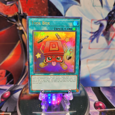 An Ultra Rare "Tool Box" card from the Yugioh Set: Battles of Legend: Crystal Revenge.