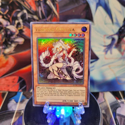 An Ultra Rare "Traptrix Genlisea" card from the Yugioh Set: Duel Overload (DUOV).