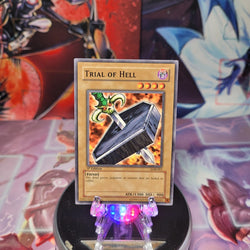A Common "Trial of Hell" card from the Yugioh Set: Legend of Blue-Eyes White Dragon (LOB).
