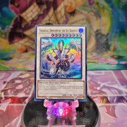 An Ultra Rare "Trishula, Dragon of the Ice Barrier" card from the Yugioh Set: Rarity Collection 2 (RA02).