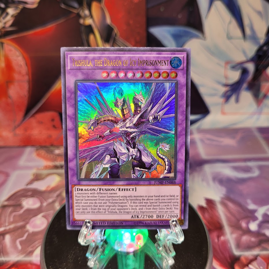 An Ultra Rare "Trishula, the Dragon of Icy Imprisonment" Shonen Jump Promo Card (JUMP).