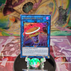 An Ultra Rare "Underclock Taker" card from the Yugioh Set: Duel Devastator.