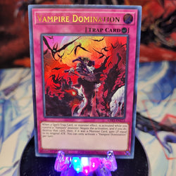 An Ultra Rare "Vampire Domination" card from the Yugioh Set: Ghosts From the Past: The 2nd Haunting (GFP2).