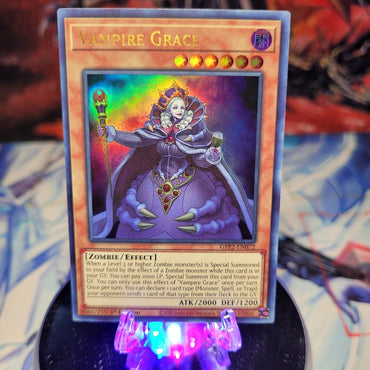  An Ultra Rare "Vampire Grace" card from the Yugioh Set: Ghosts From the Past: The 2nd Haunting (GFP2).