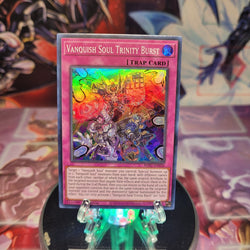 A Super Rare "Vanquish Soul Trinity Burst" card from the Yugioh Set: Wild Survivors.