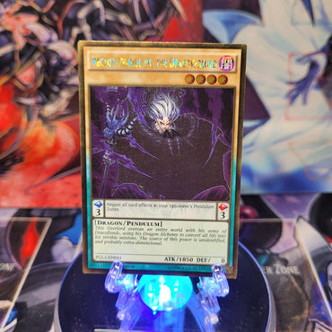 A Gold Rare "Vector Pendulum, the Dracoverlord" card from the Yugioh Set: Premium Gold: Infinite Gold (PGL3).