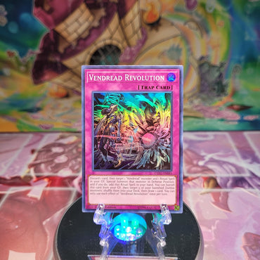 A Super Rare "Vendread Revolution" card from the Yugioh Set: Extreme Force.