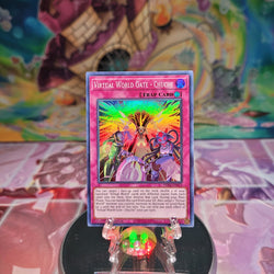 A Super Rare "Virtual World Gate - Chuche" card from the Yugioh Set: Phantom Rage.