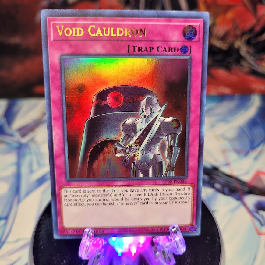 An Ultra Rare "Void Cauldron" card from the Yugioh Set: Ghosts From the Past: The 2nd Haunting (GFP2).