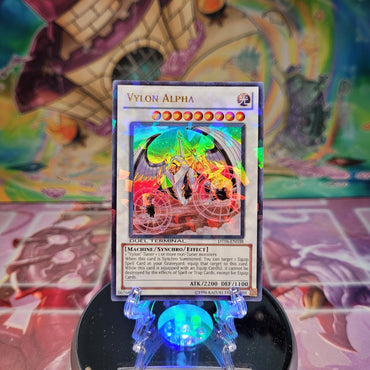 A Duel Terminal Ultra Rare "Vylon Alpha" card from the Yugioh Set: Duel Terminal 6 (DT06).