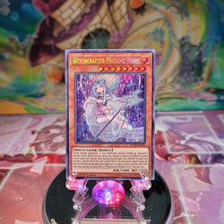 A Secret Rare "Witchcrafter Madame Verre" card from the Yugioh Set: The Infinity Chasers (INCH).