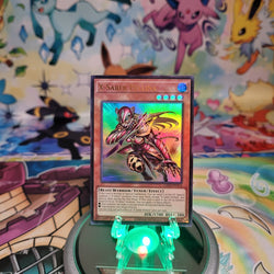 An Ultra Rare "X-Saber Pellina" card from the Yugioh Legendary Modern Decks (l26D).
