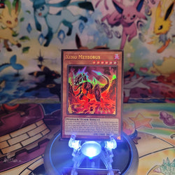 An Ultra Rare "Xeno Meteorus" card from the Yugioh Set: Battles of Legend: Glorious Gallery (BLGG).