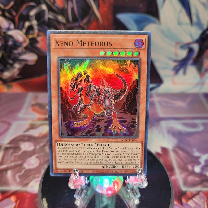 A Super Rare "Xeno Meteorus" card from the Yugioh Set: Wild Survivors (WISU).