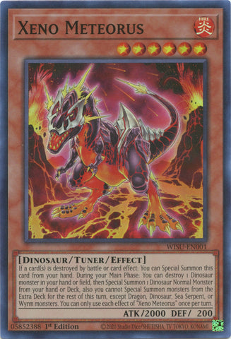 A Super Rare "Xeno Meteorus" card from the Yugioh Set: Wild Survivors (WISU).