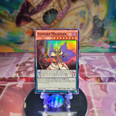 A Super Rare "Xiangke Magician" card from the Yugioh 2016 Mega-Tins Mega Pack.