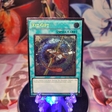 An Ultimate Rare "Xyz Gift" card from the Yugioh Set: Photon Shockwave (PHSW).